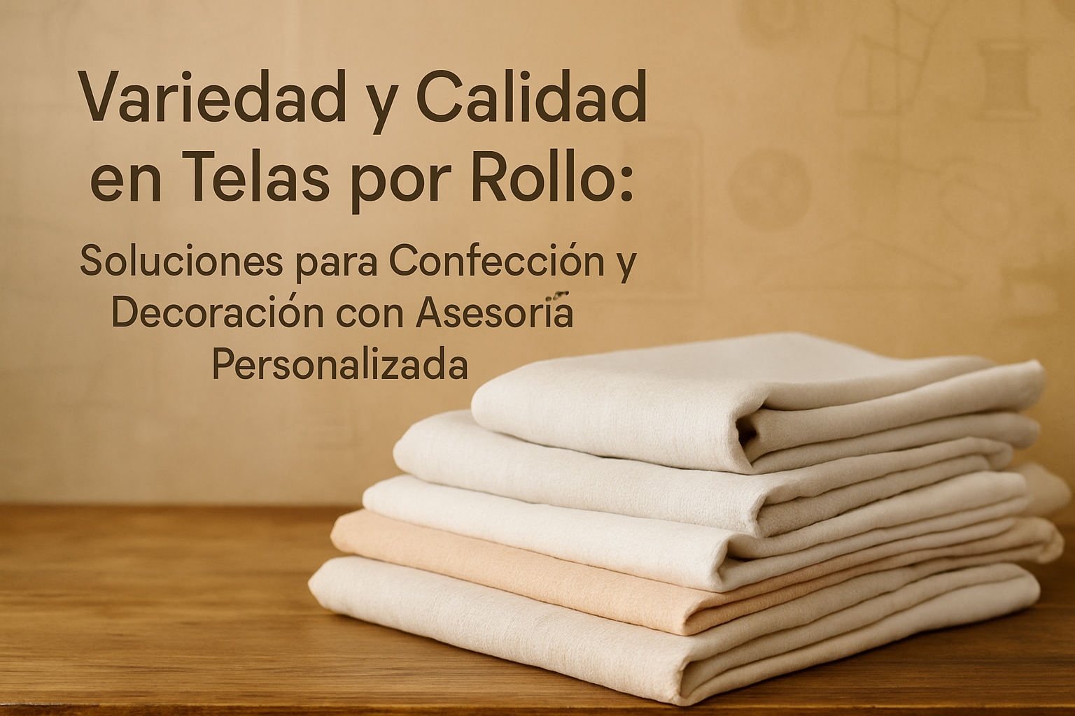 Rollos de telas frescas para confeccionar ropa en Puebla dentro de tienda textil